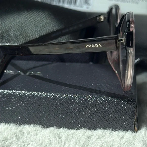 Prada Catwalk Glasses in Black and Pink